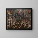 Last Judgment Painting - Raphael Coxie — framed artwork on a wall