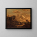 Landscape at Sunset - Raphael Govertsz Camphuysen — framed artwork on a wall