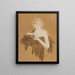 Marion Davis - Raphael Kirchner — framed artwork on a wall