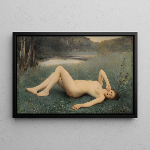 Floral Painting - Raphaël Collin — framed artwork on a wall