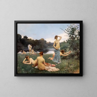 Summer Painting - Raphaël Collin — framed artwork on a wall