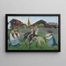 Filles du Valais au parc des chèvres - Raphy Dallèves — framed artwork on a wall
