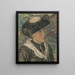 Young Valaisan Woman - Raphy Dallèves — framed artwork on a wall