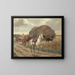Les Cavaliers - Raymond Desvarreux — framed artwork on a wall