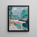 Bridge over the River - Raymond McIntyre — framed artwork on a wall