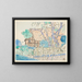 Cottage and garden - Raymond McIntyre — framed artwork on a wall