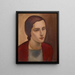 Head of Girl - Raymond McIntyre — framed artwork on a wall