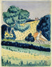 Flanc de colline avec chalets - Raymond McIntyre — artwork view