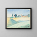 Landscape Painting with Church - Raymond McIntyre — framed artwork on a wall