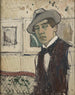 Self-portrait painting - Raymond McIntyre — artwork view