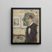 Self-portrait painting - Raymond McIntyre — framed artwork on a wall