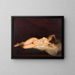 Odalisque orientale - Raymond Monvoisin — framed artwork on a wall