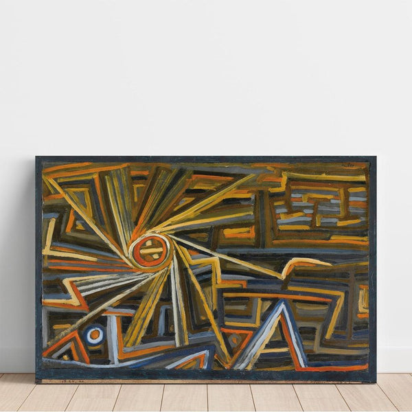 Reproduction of the painting Rayonnement et rotation - Paul Klee