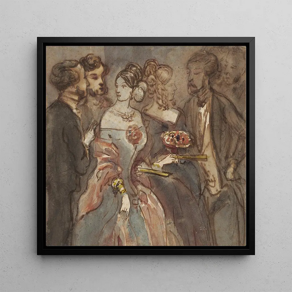 Reception - Constantin Guys — framed artwork on a wall