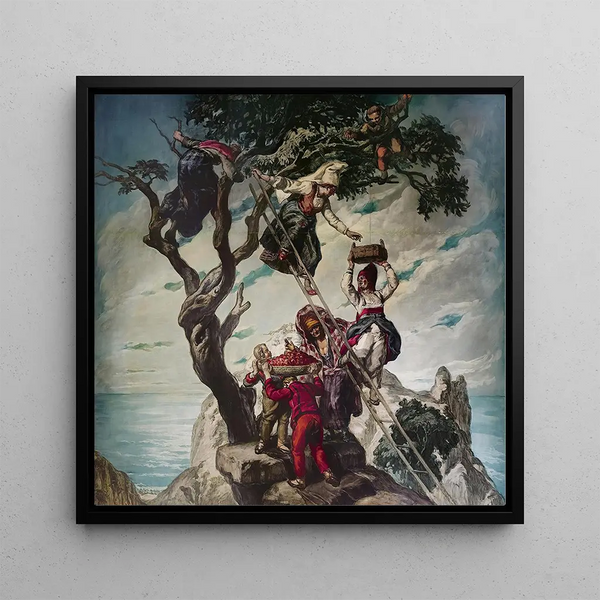Harvest - José María Sert — framed artwork on a wall