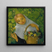 Harvest of fruits and flowers - Vincente Mulet y Claver — framed artwork on a wall