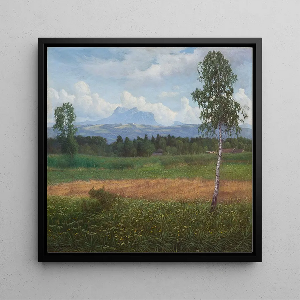 Look towards the Heuberg - Michael Licklederer — framed artwork on a wall