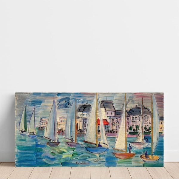Reproduction of the painting Régates à Deauville (1934) - Raoul Dufy