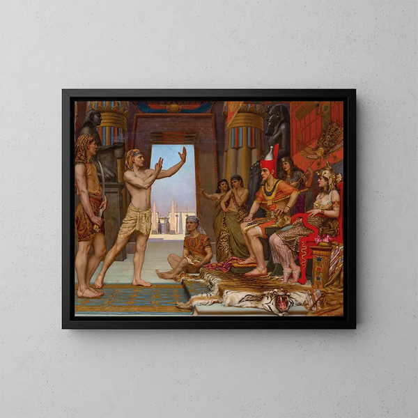 Joseph interprets Pharaoh's dream - Reginald Arthur — framed artwork on a wall