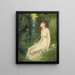 a Nymph by a Poolside - Reginald Granville Eves — framed artwork on a wall