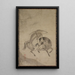 Su Dongpo on a Donkey — framed artwork on a wall