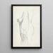 Cuisse et dos en profil - Reijer Stolk — framed artwork on a wall