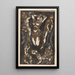 Composition with six human figures - Reijer Stolk — framed artwork on a wall