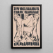 Ex libris painting by JH Plantenga - Reijer Stolk — framed artwork on a wall