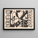 Ex libris painting by J. van der Ager - Reijer Stolk — framed artwork on a wall