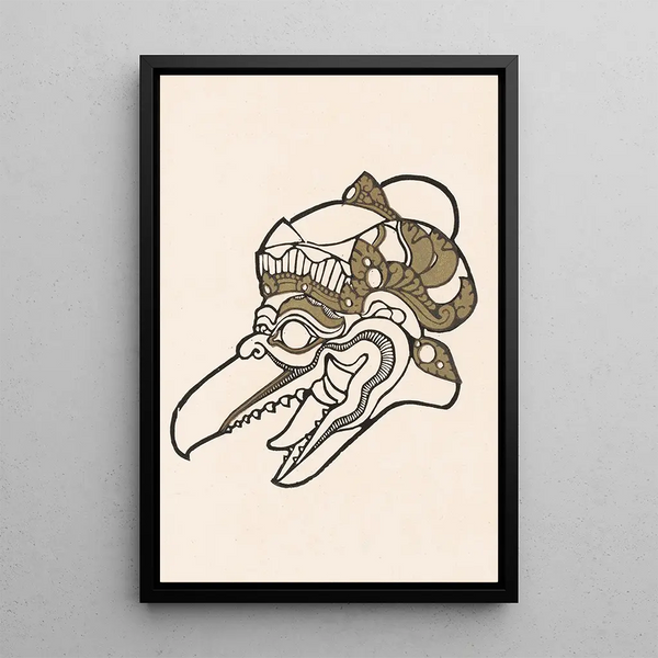 Head of Garuda - Reijer Stolk — framed artwork on a wall