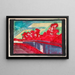 Landscape with Trees Along a Canal - Reijer Stolk — framed artwork on a wall