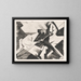Man and horse - Reijer Stolk — framed artwork on a wall