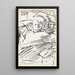 a seated man with his hand behind his head - Reijer Stolk — framed artwork on a wall