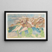 Mountain Landscape Painting - Reijer Stolk — framed artwork on a wall