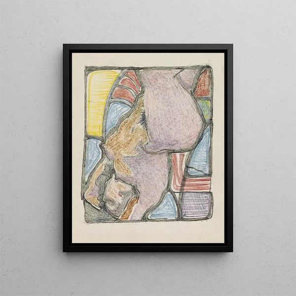 a reclining nude woman - Reijer Stolk — framed artwork on a wall