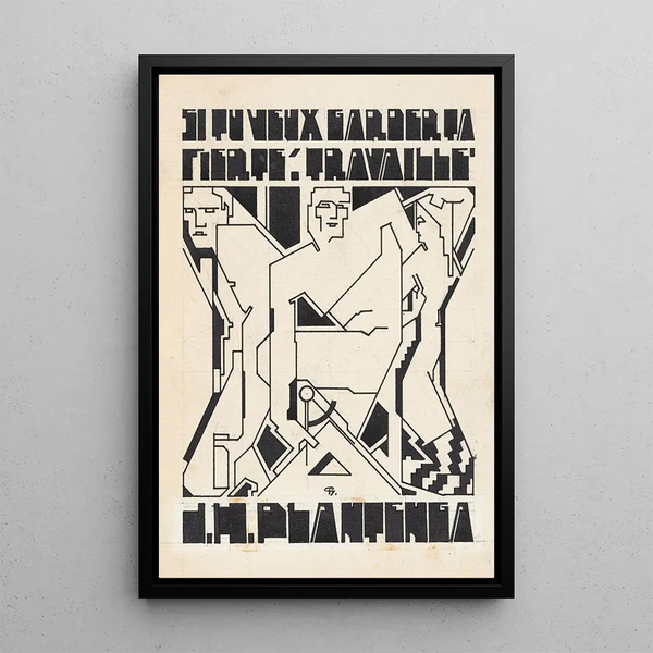 Project of ex libris for DH Plantenga - Reijer Stolk — framed artwork on a wall
