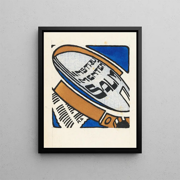 Conception of the advertising brochure Instrumenten Salm - Reijer Stolk — framed artwork on a wall