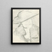 Portrait of a Woman with a Hat - Reijer Stolk — framed artwork on a wall