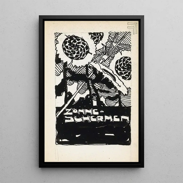 Advertising project painting for blinds - Reijer Stolk — framed artwork on a wall