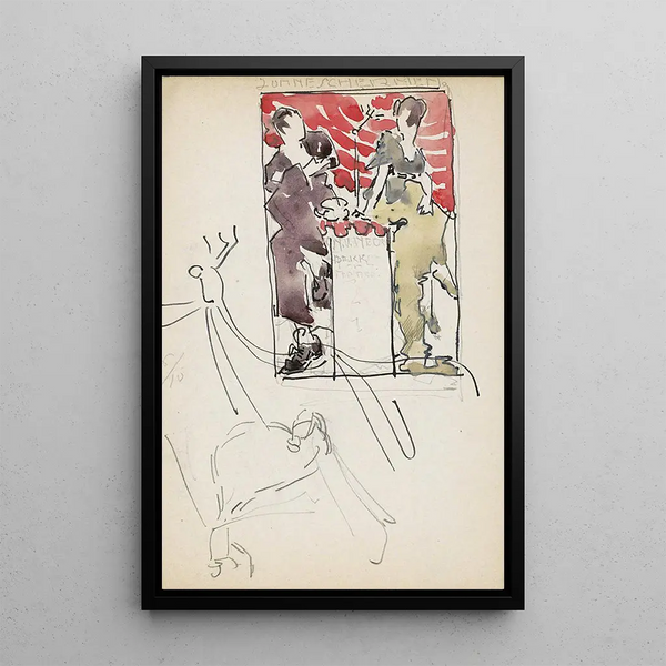 Advertising project painting for blinds and a dragonfly - Reijer Stolk — framed artwork on a wall