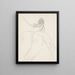 Back of a nude figure - Reijer Stolk — framed artwork on a wall