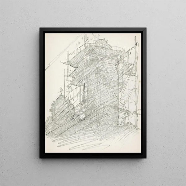 Tour dans un échafaudage - Reijer Stolk — framed artwork on a wall