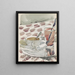 with a tray featuring a cup, a saucer, and a glass on a table - Reijer Stolk — framed artwork on a wall