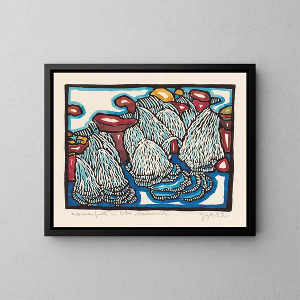 Cascade in Upper Austria - Reijer Stolk — framed artwork on a wall