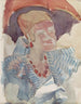 The woman with the umbrella - Reijer Stolk — artwork view