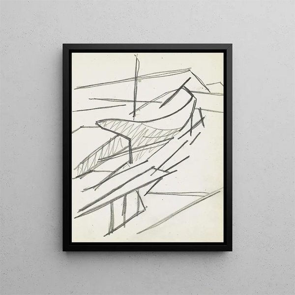 Docked Sailboat - Reijer Stolk — framed artwork on a wall