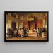 Audience with King Louis XIV of France - Reinhard Sebastian Zimmermann — framed artwork on a wall