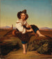 Boy sitting in the countryside - Reinhard Sebastian Zimmermann — artwork view