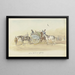 Supply wagon en route to Offenburg - Reinhold Braun — framed artwork on a wall