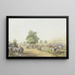 Point de rassemblement pour soldats à cheval - Reinhold Braun — framed artwork on a wall
